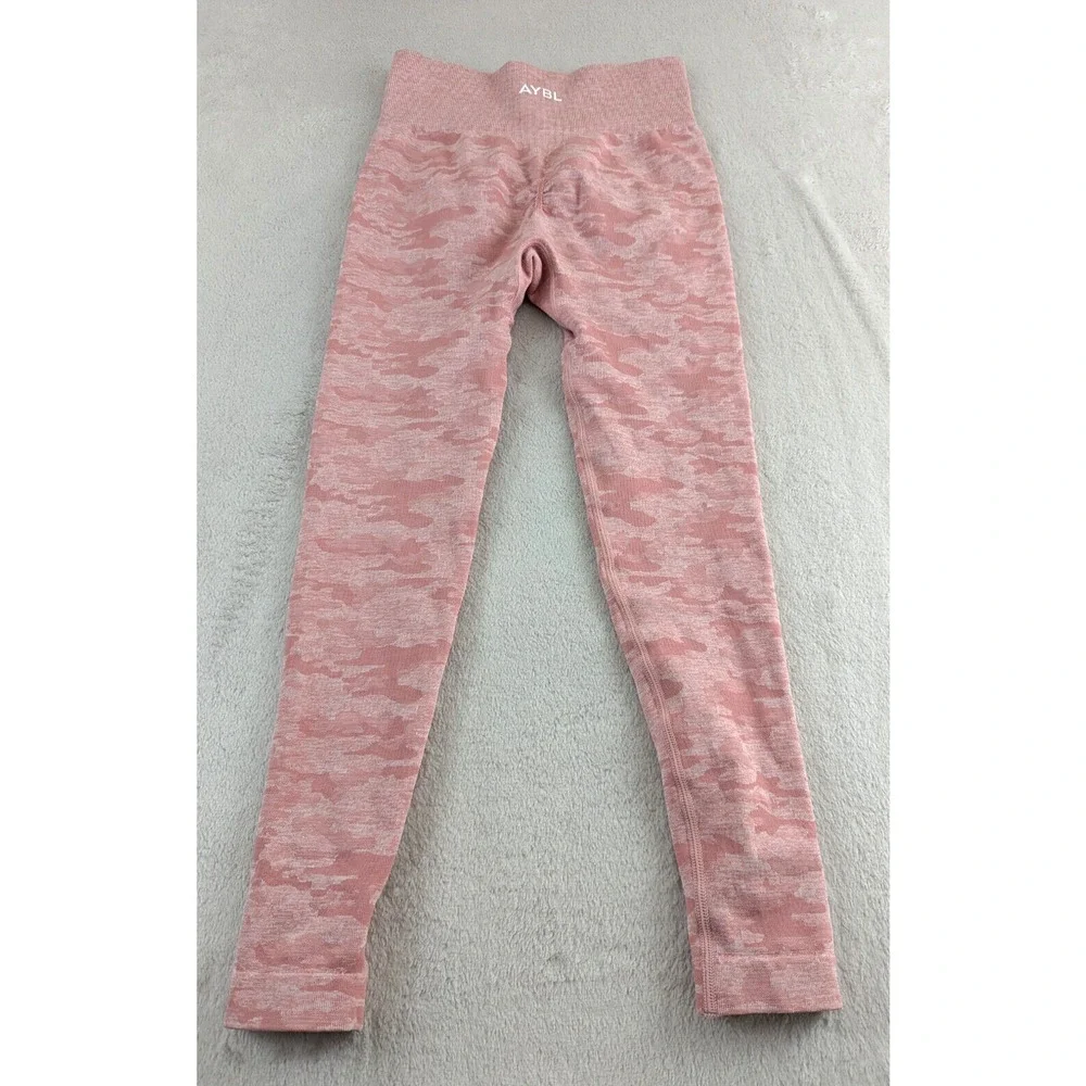 AYBL Pink Camo Seamless High-Waist Leggings - Picture 4 of 5